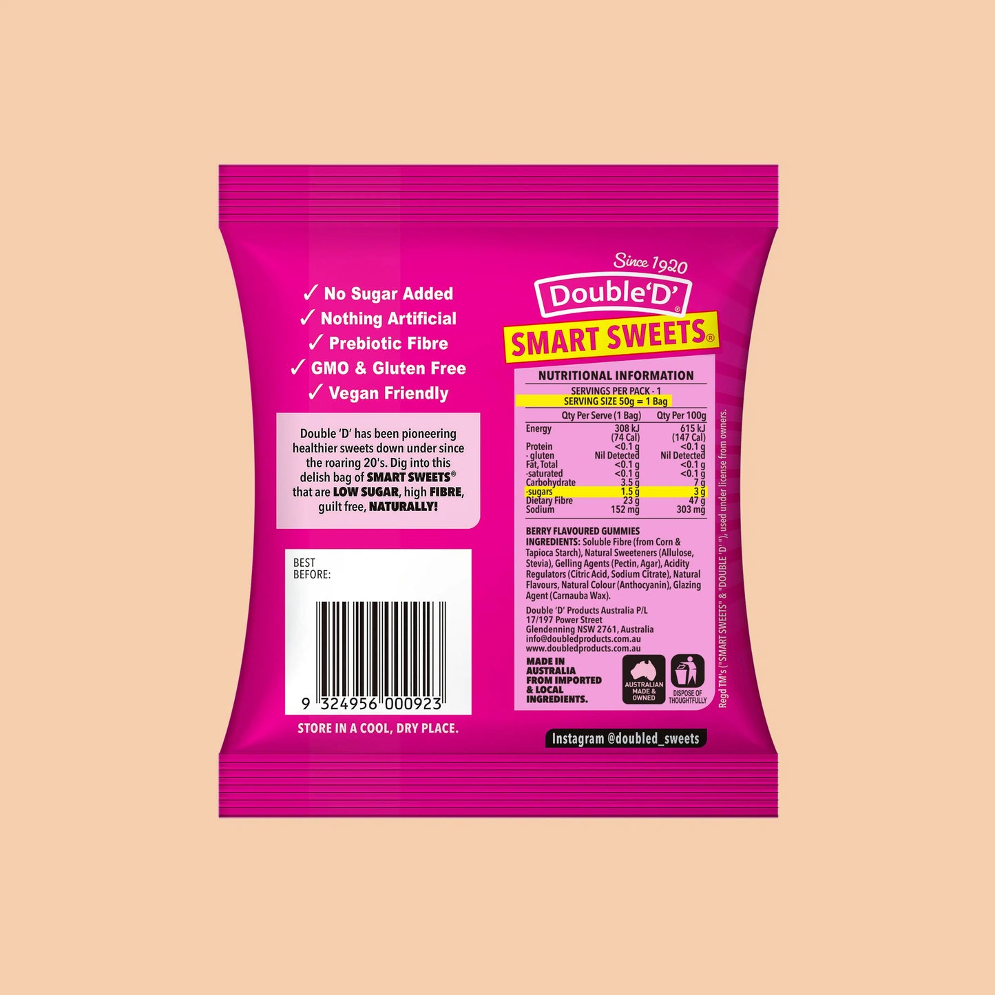 Gluten Free Smart Sweets Lolly Bag