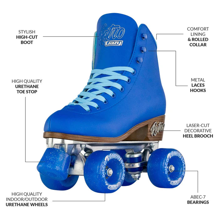 Retro | Roller Skates | Blue