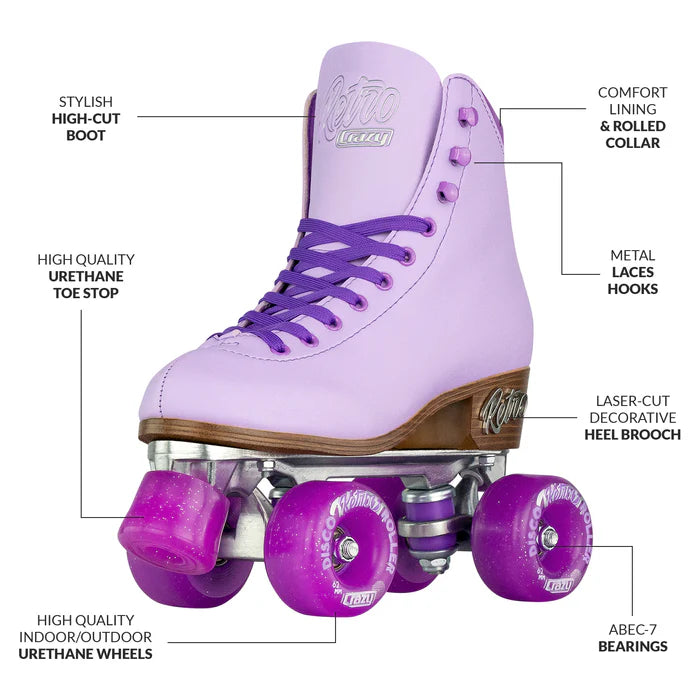 Retro | Roller Skates | Purple