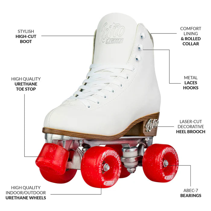 Retro | Roller Skates | White