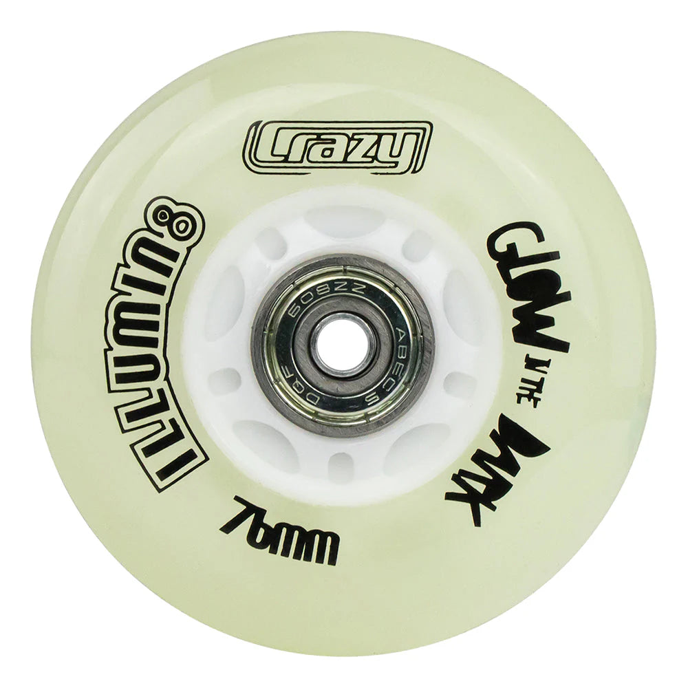Crazy Illumin8 Inline Glow in the Dark Wheels 76mm