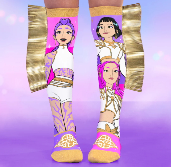 Golden kpop socks