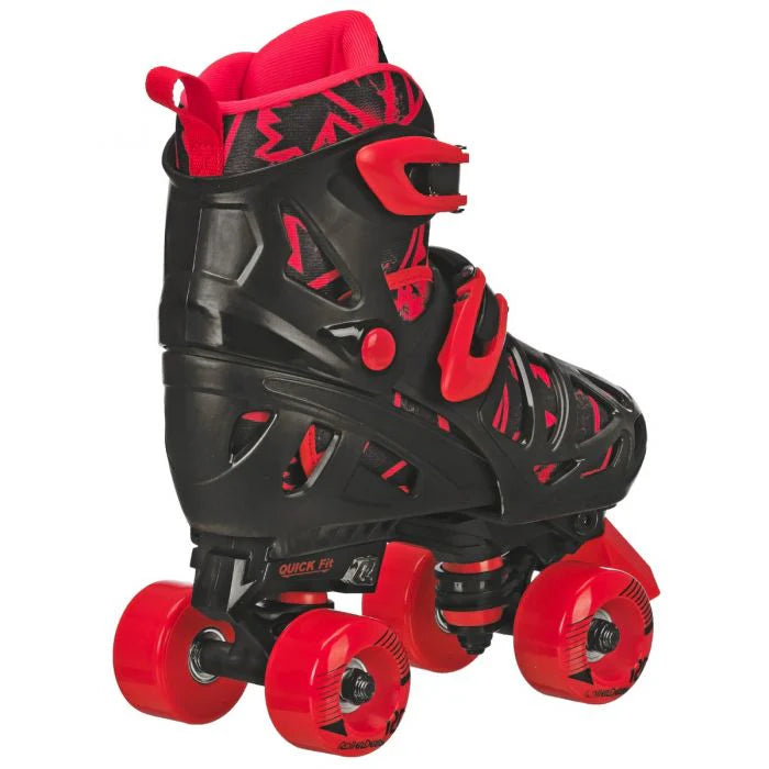 RDS Trac Star Adjustable Roller Skates | Black