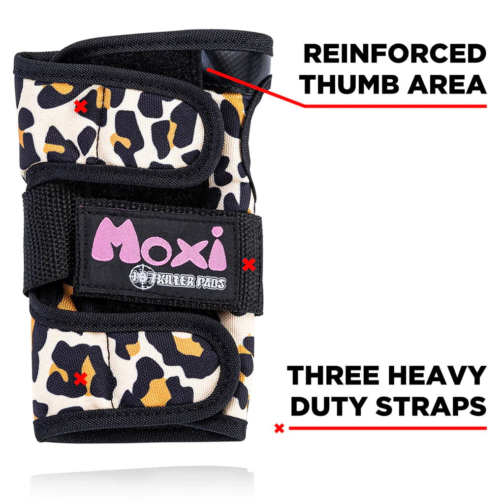 187 Killer Pads - Moxi Leopard Wrist Guards
