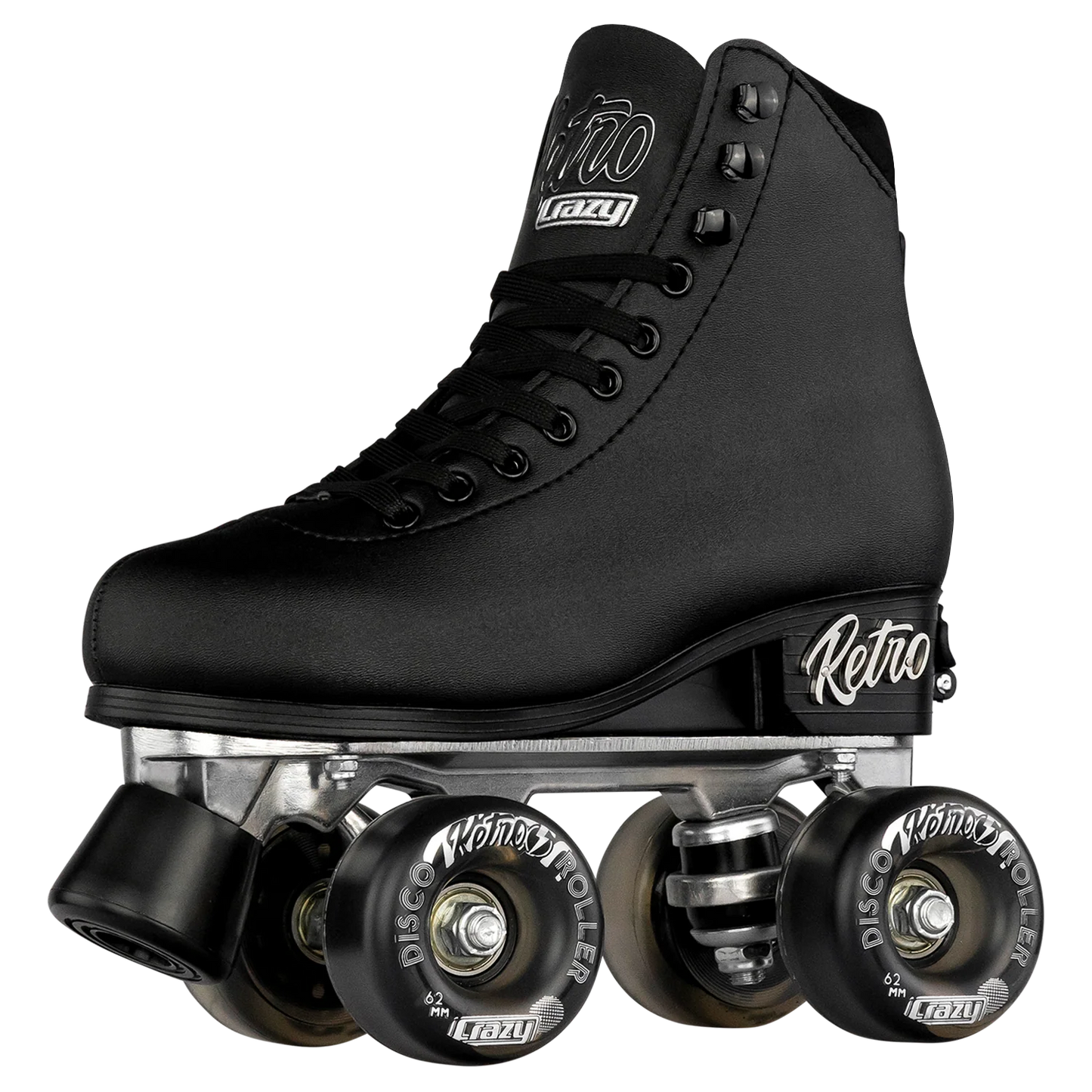 Crazy Adjustable Retro Roller Skates Black