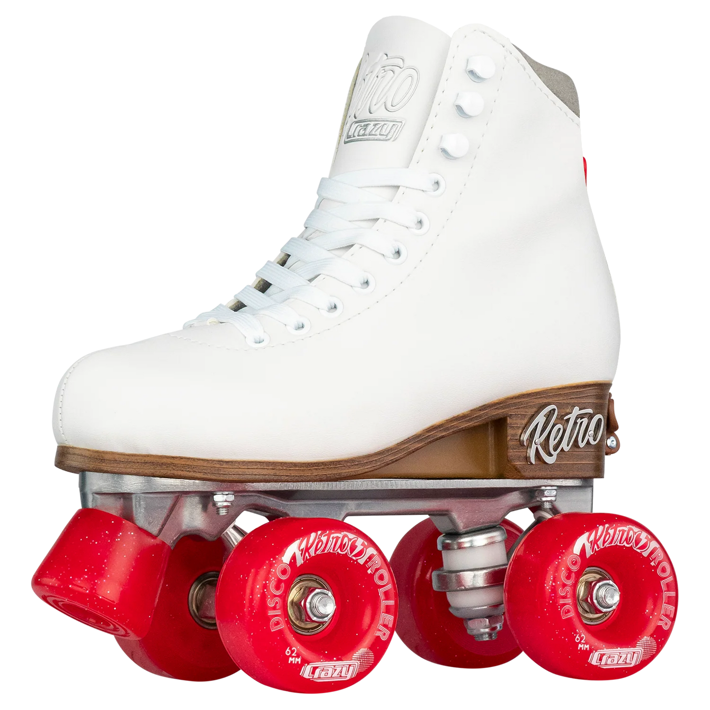Crazy Adjustable Retro Roller Skates White