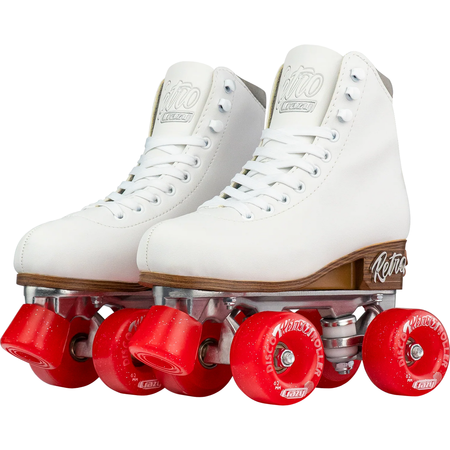Crazy Adjustable Retro Roller Skates White
