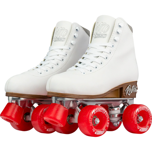 Crazy Adjustable Retro Roller Skates White