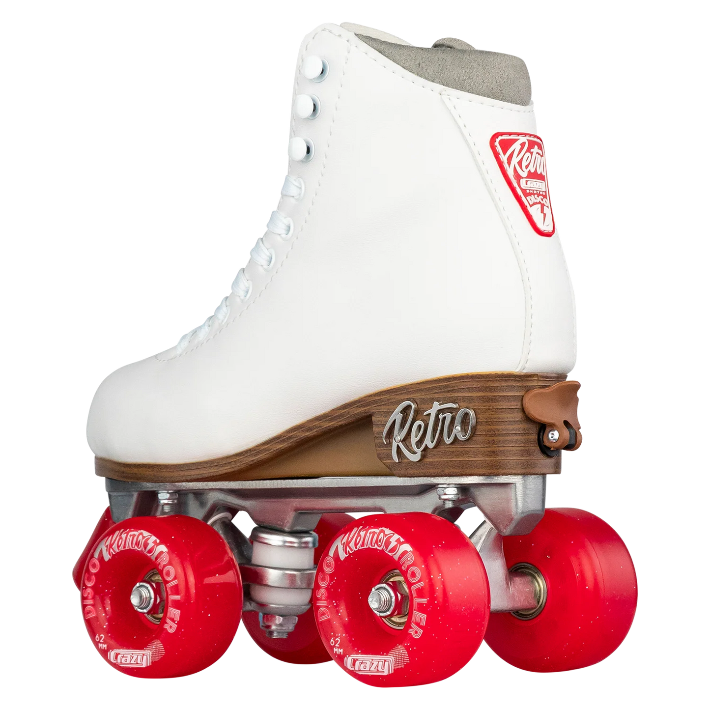 Crazy Adjustable Retro Roller Skates White