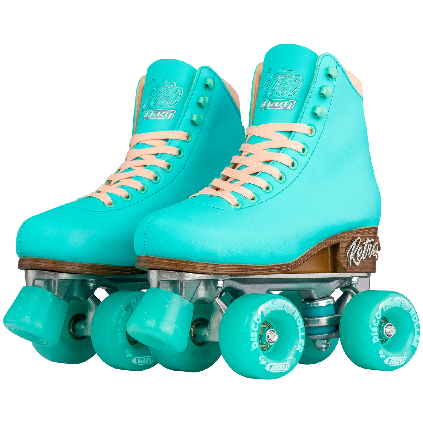 Crazy Adjustable Retro Roller Skates Teal