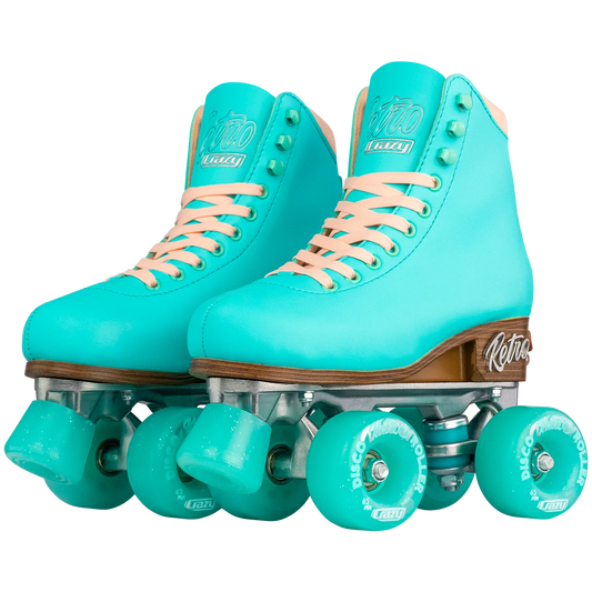 Crazy Adjustable Retro Roller Skates Teal