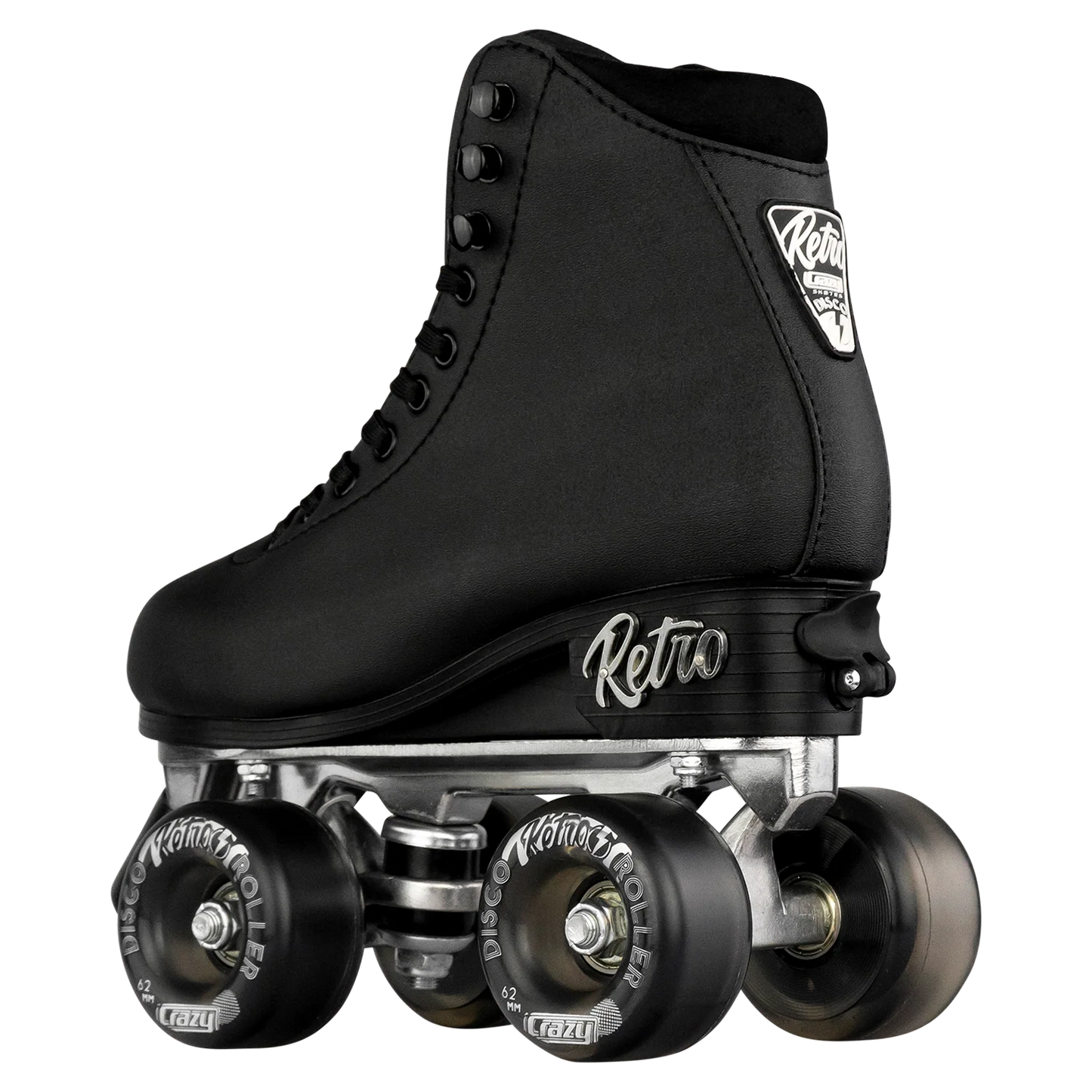 Crazy Adjustable Retro Roller Skates Black