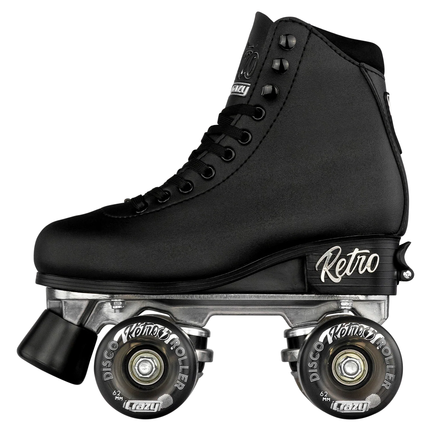 Crazy Adjustable Retro Roller Skates Black