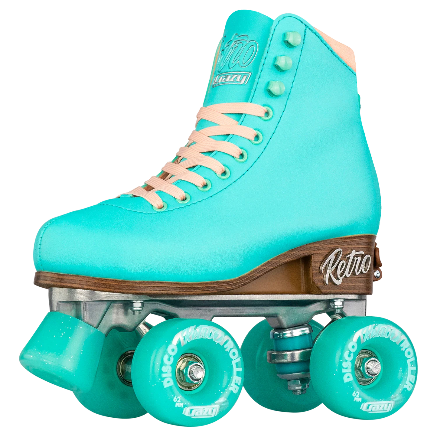 Crazy Adjustable Retro Roller Skates Teal