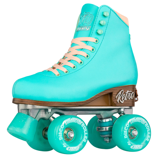 Crazy Adjustable Retro Roller Skates Teal