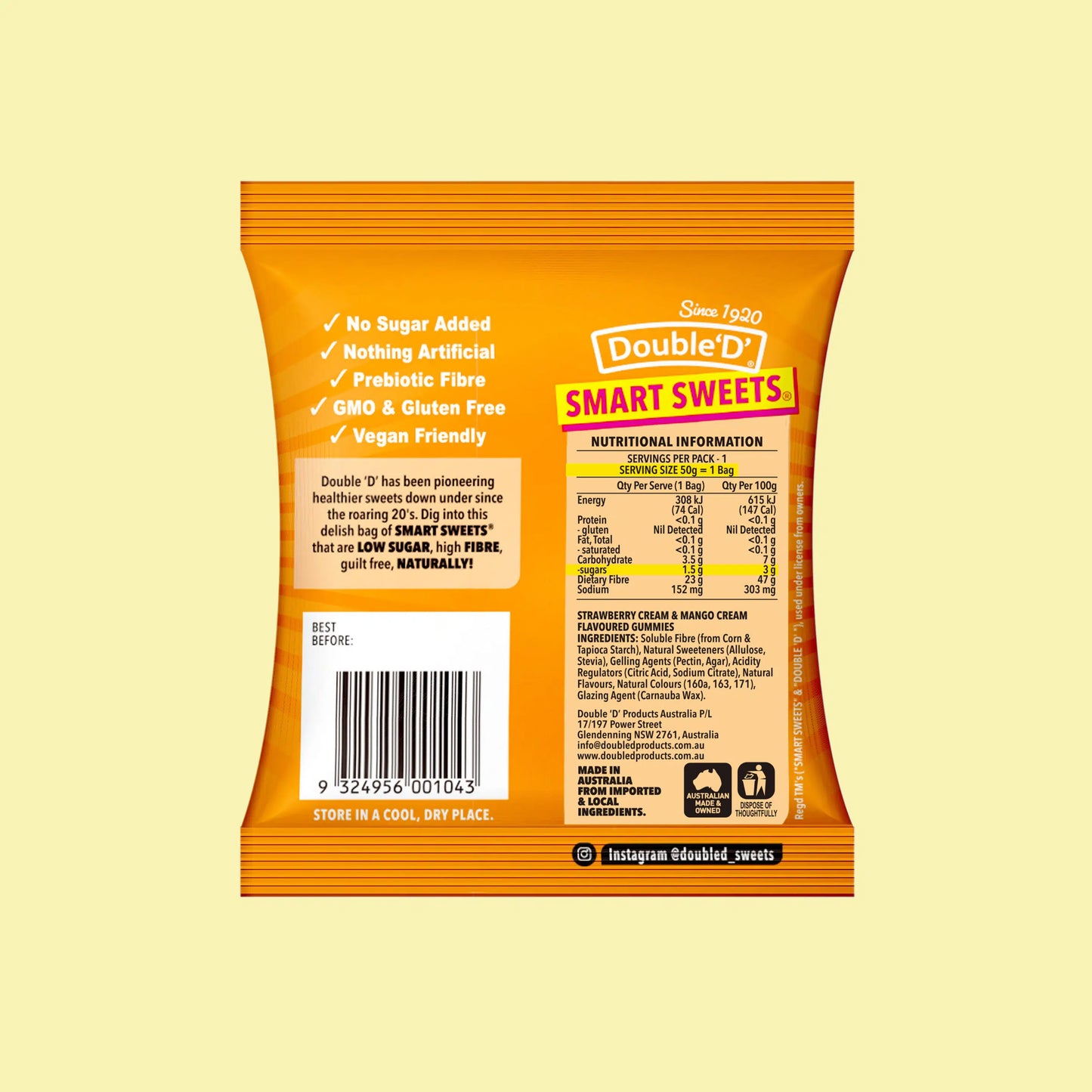 Gluten Free Smart Sweets Lolly Bag