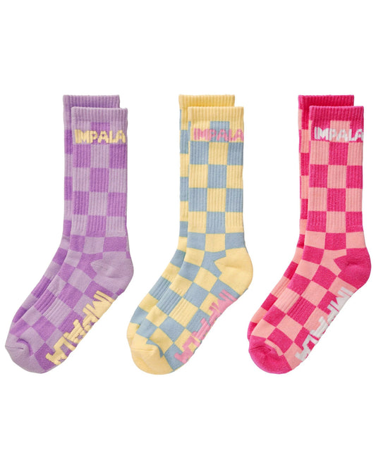 Impala Skate Socks 3 Pack Check