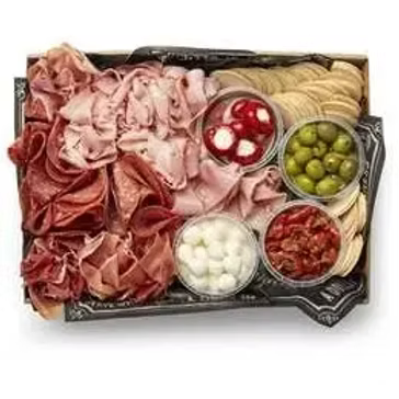 Mediterranean Grazing Platter for 10 (olives, sliced meats, dolmades, feta, bocconcini, crackers, stuffed bell peppers)