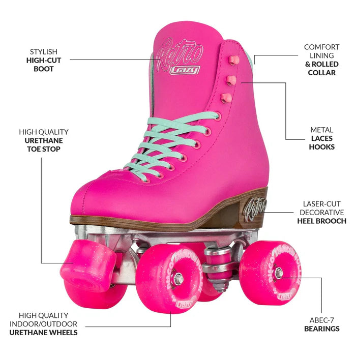 Retro | Roller Skates | Pink