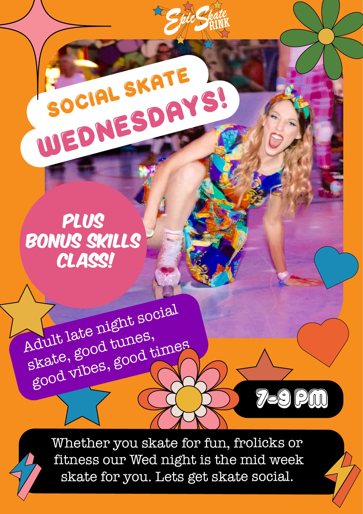 Wednesday Night 16+ Adult Skate Session – Epic Skate Rink