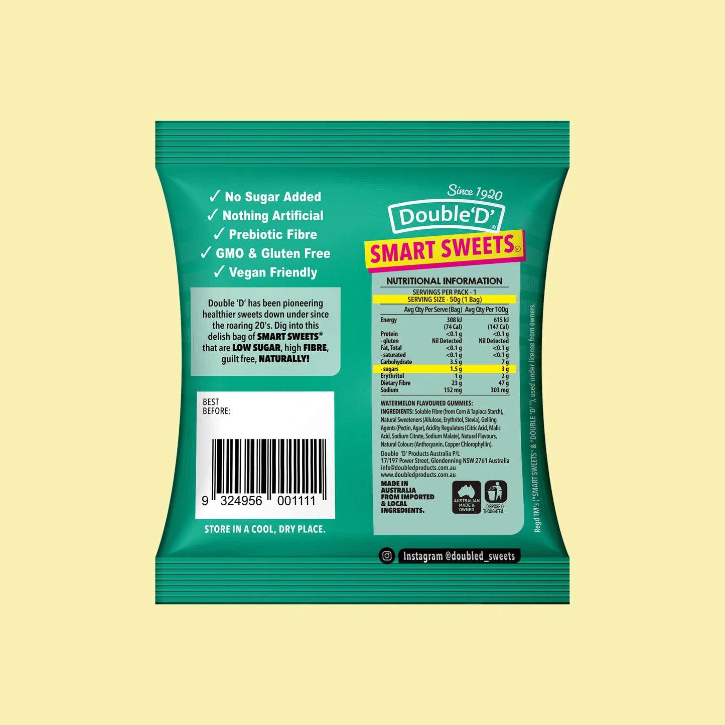 Gluten Free Smart Sweets Lolly Bag