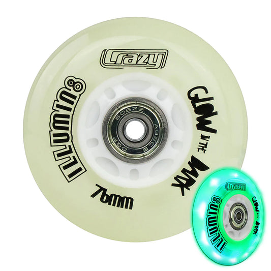 Crazy Illumin8 Inline Glow in the Dark Wheels 76mm