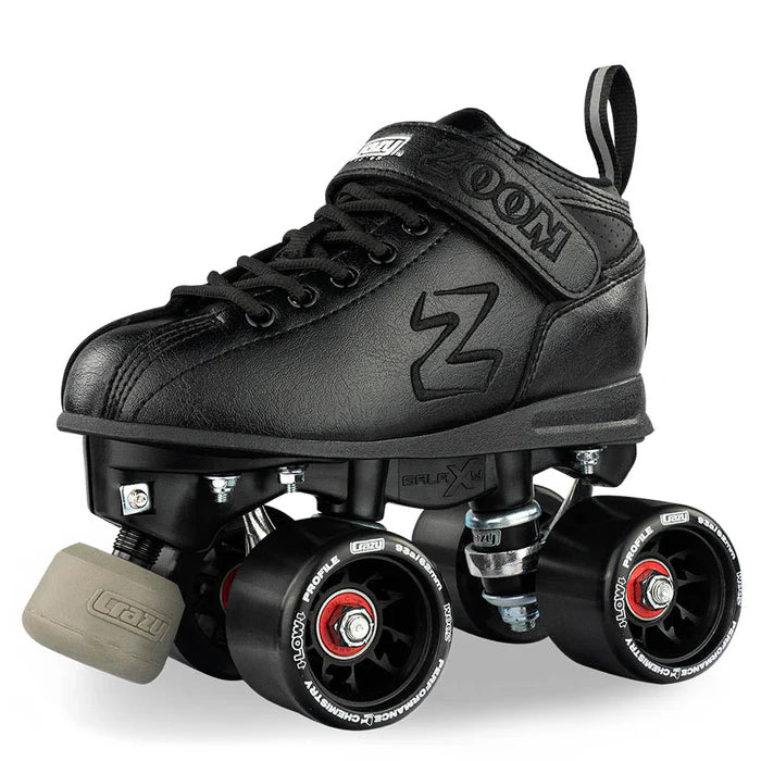 Crazy Zoom Black Roller Skates