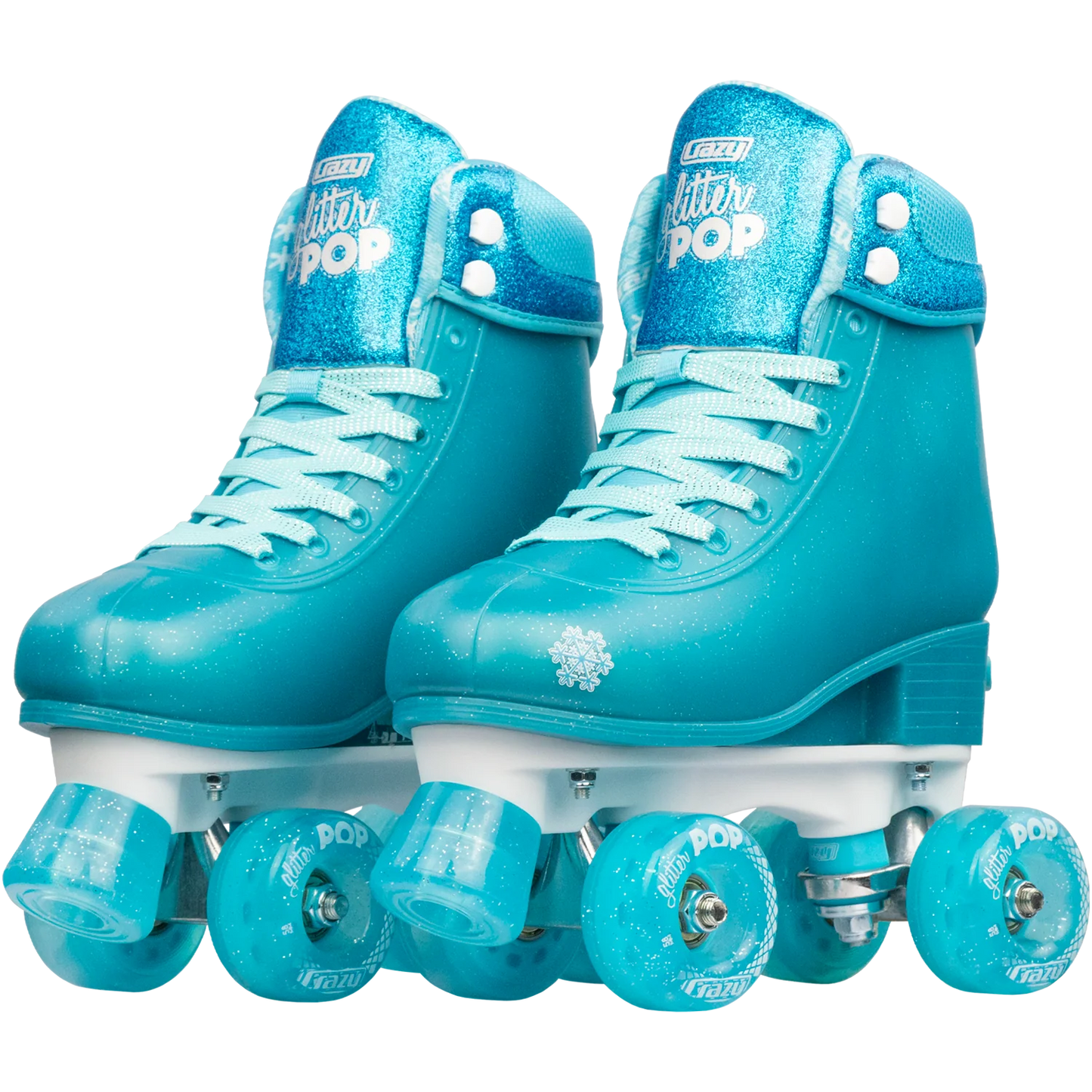 Glitter Pop Adjustable Roller Skates Teal