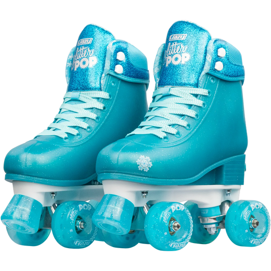 Glitter Pop Adjustable Roller Skates Teal