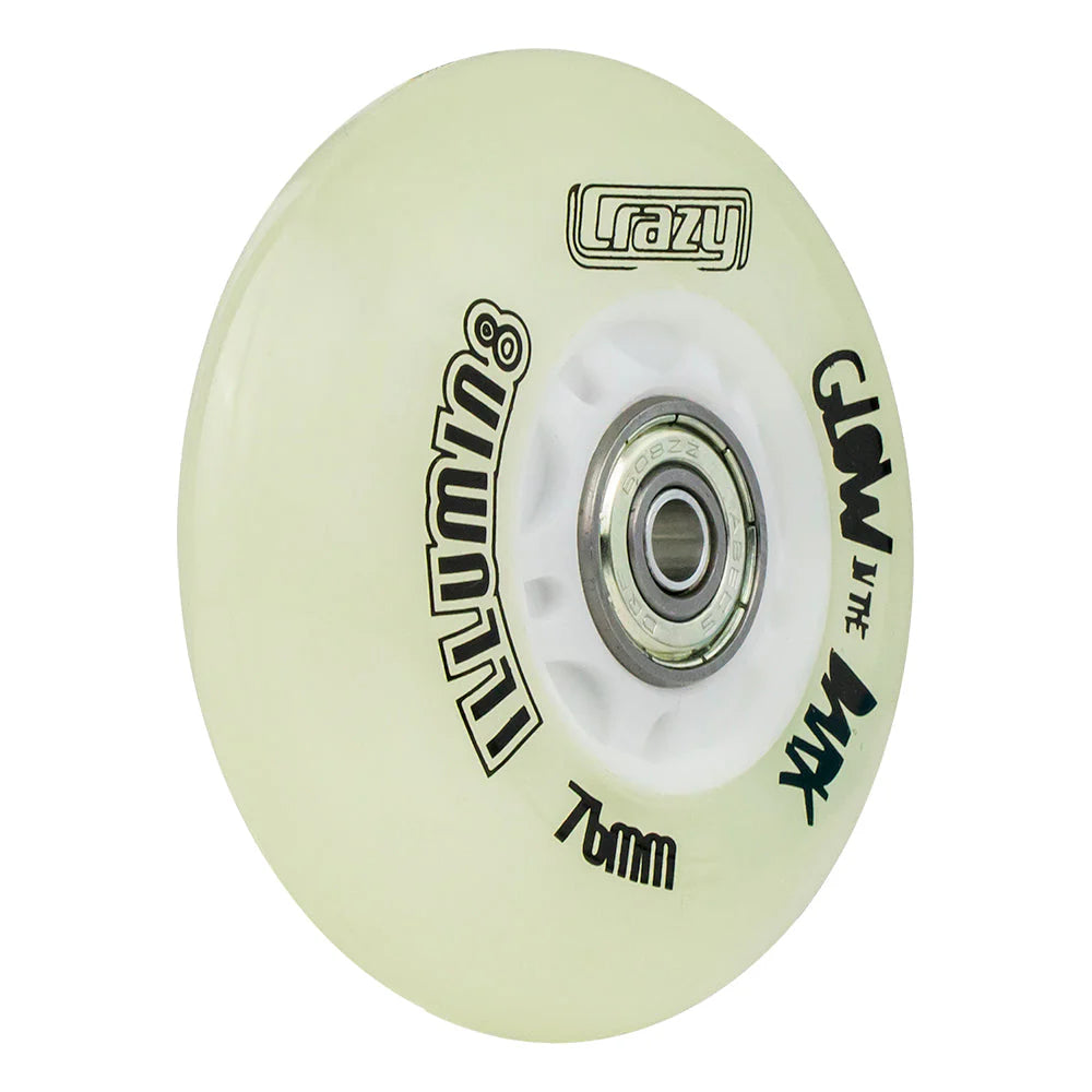 Crazy Illumin8 Inline Glow in the Dark Wheels 76mm
