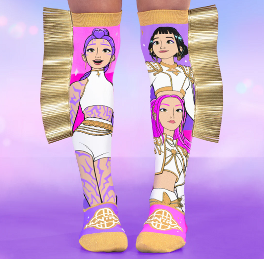 Golden kpop socks