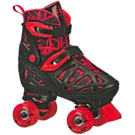 RDS Trac Star Adjustable Roller Skates | Black