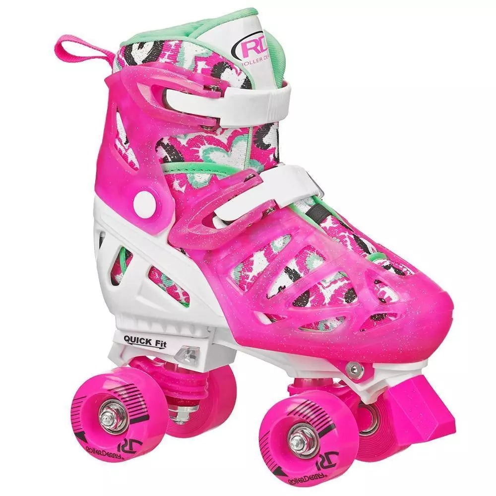 RDS Trac Star Adjustable Roller Skates | Pink